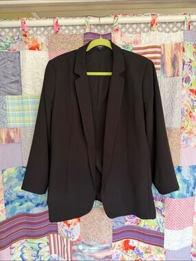 Express Black Women's Open-Front Blazer Jacket